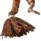5ft. Red Wood Handmade Long Beaded Garland with Tassel with Bohemian Patterns